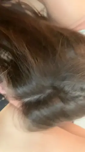 Teasing her pussy thru her panties while he fucks me from behind! (ffm)