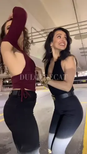 When we walk to our cars after dinner