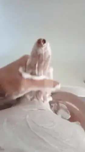 Playing with my wet cock