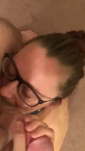 Cuffed, collared, and ready for her reward. (Click on redgifs link for sound to hear her beg for it and say thank you like a good girl.)