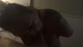 Tied Amateur Milf doing her Job