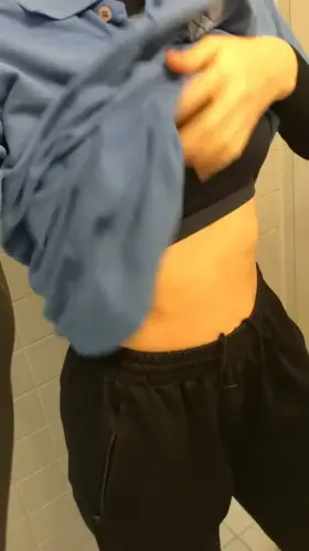 When work at the office gets boring I get horny all the time and then stuff like this happens haha i think my coworker saw me flashing my teen tits