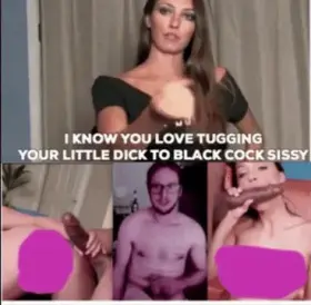I love tugging my little dick to big juicy black cocks ;)