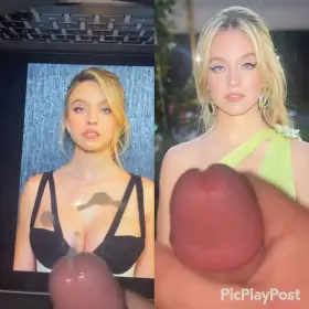 Sydney Sweeney gets drenched in thick cum