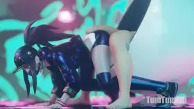 KDA Akali creampie and anal (Tumtumisu)