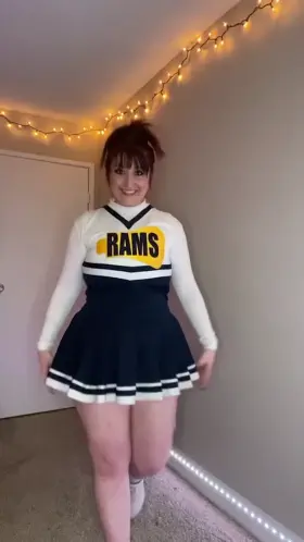 My middle school cheerleading uniform. It still fits me 🥰🖤