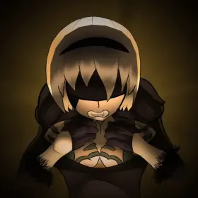 2B's epic tits revealing