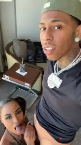 The answer is: The sound she makes with a massive cock in her mouth.