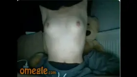 Horny blonde teen masturbating PART1.