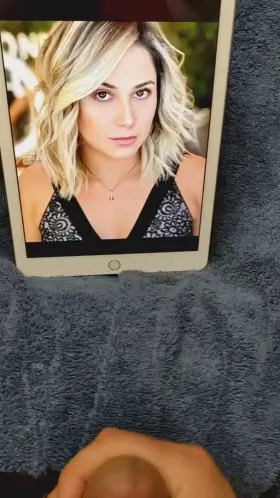 Spraying a massive load for a sexy blonde milf