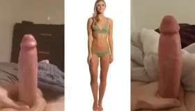 Cumming when she turns around