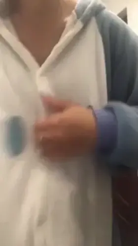 Eli wetting her cute Pajamas