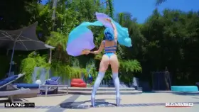 Jewelz Blu twirls with her tits out 🔥