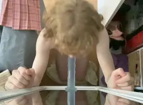 Deepthroating blowjob bloopers lol