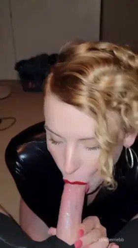 On my knees while wearing my new Catsuit Would you fill my mouth up?