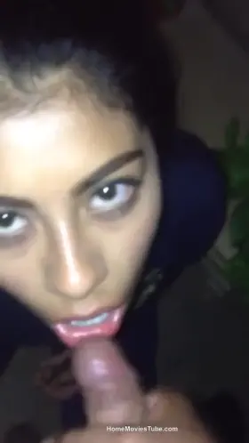 Hot girlfriend swallows new cum