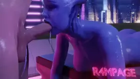 Liara Sloppy Blowjob (R4mpage) [Mass Effect]