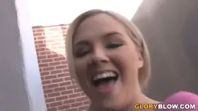 Big Tits Katie Kox Needs Cock at Gloryhole with Sound