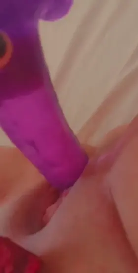 This dildo feels so good in my tight pussy
