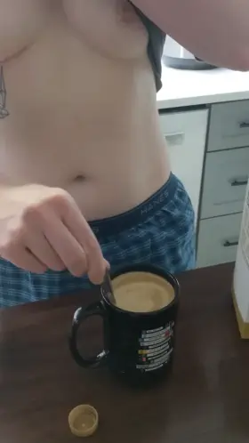 Pun shirts, coffee, boobies.