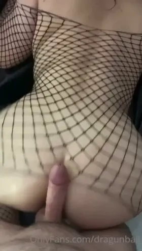 Hotdogging me in fishnets kept him horny enough to cum again