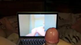 Huge load watching her ride.