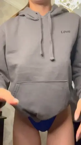 You never know what under hoodie until you see🤫😏😈