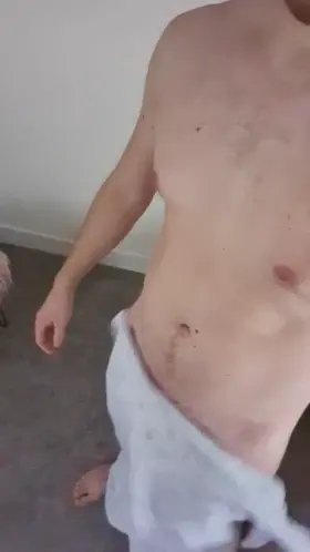 Oops.. (M)y towel slipped! 31m