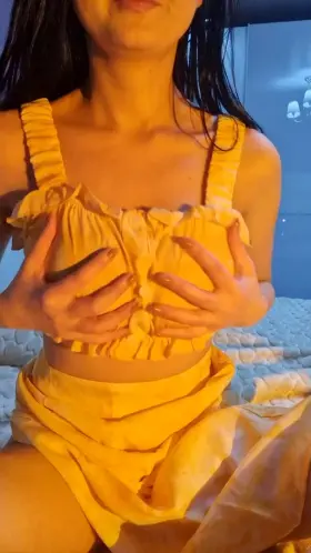 I'm wearing no panties and no bra under my sundress