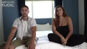 Busty Angelina moans for hot guy