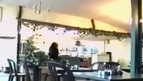 I think she forgot something at home.