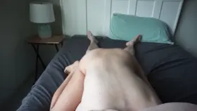 Making my ass bounce on his cock