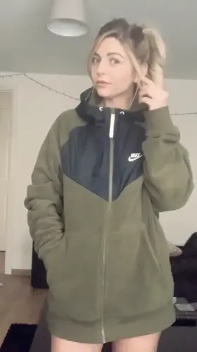 She arrives at your door like this. Knock knock, what do you do?