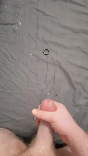 [29] top down view of me cuming on my ring