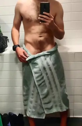 Had to give the towel a nudge