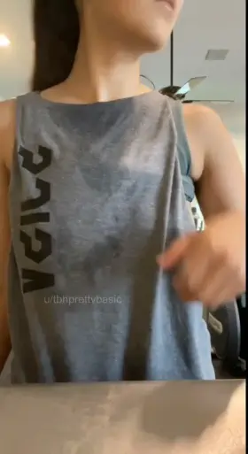 Something about the gym makes me want to constantly flash my tits