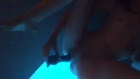 Which is more hypnotic: the lights, or me fucking my pussy?