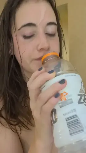 I take a shot covered in cum, but there were still a lot of cocks in line for my holes;)