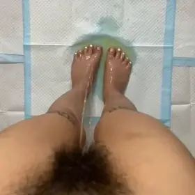 Pedicure finishing touches