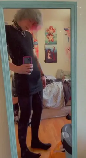 Black dress, with the ____ underneath 😋