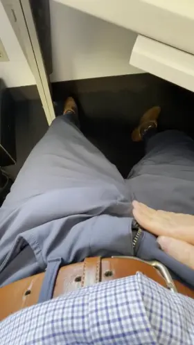 Another fun day at work! Come suck daddy’s cock ;)