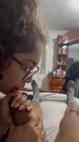 Daddy says I have to practice Milking him 💦