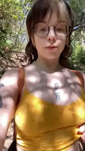 Showing you what the reward will be when we finish the hike