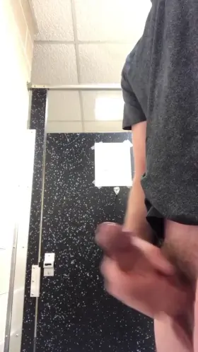 One of my biggest cumshots at the gym