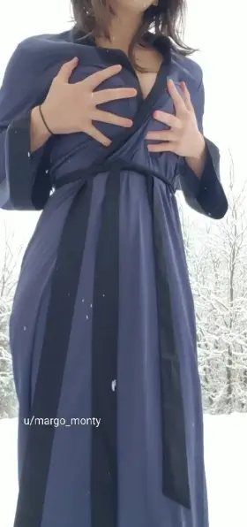 I'd call myself a Snow Angel, but I'm way too naughty for that 😳 [oc] [gif]