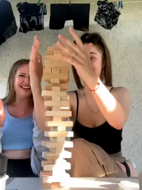 so we were playing game of jenga and looser had to flash their tits 🙈 so here I am