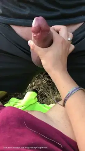 Milked The Biggest Cumshot All Over Me. Cows Were Watching.