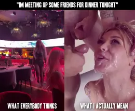 When people think I got a lot of money because I always go out to eat..