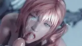 Serah Farron blowjob (Bulging Senpai) [Final Fantasy XIII]
