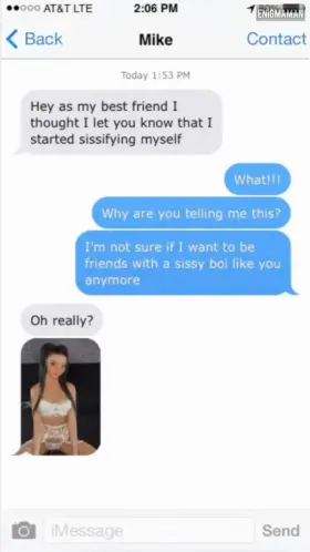 My newly found sissy friend